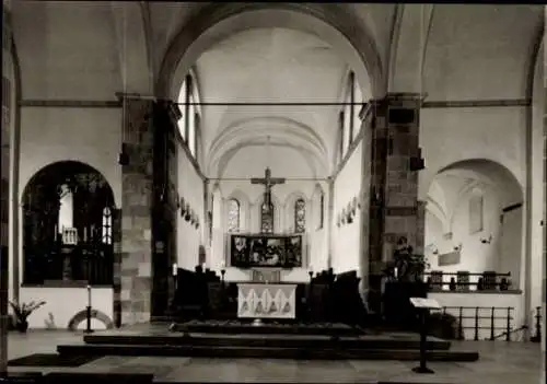 Ak Köln am Rhein, St. Georg, Innenraum, Altar, Kreuz