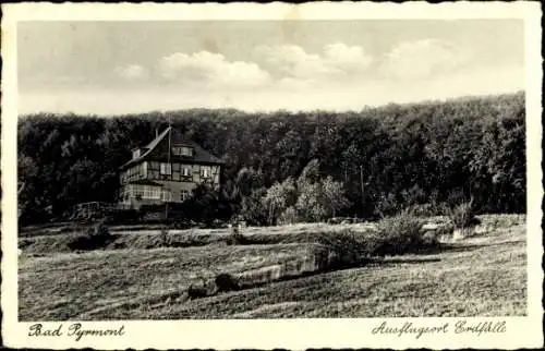 Ak Bad Pyrmont in Niedersachsen, Ausflugsort Erdfälle, Gasthaus zu den Erdfällen