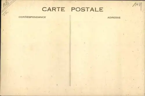 Ak Passagierschiff Paris, CGT, Treppe