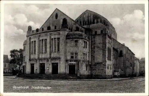 Ak Osnabrück in Niedersachsen, Stadttheater