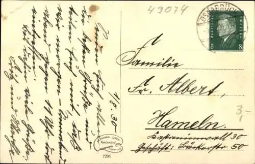 Ak Osnabrück in Niedersachsen, Hasepartie
