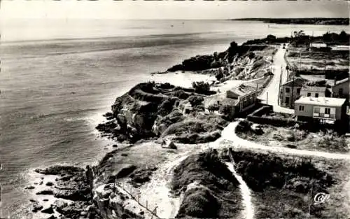 Ak Saint Georges de Didonne Charente Maritime, La Cote vers Royan, vue prise du Phare