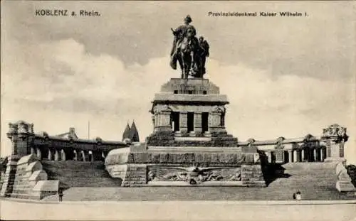 Ak Koblenz am Rhein, Provinzialdenkmal Kaiser Wilhelm I.