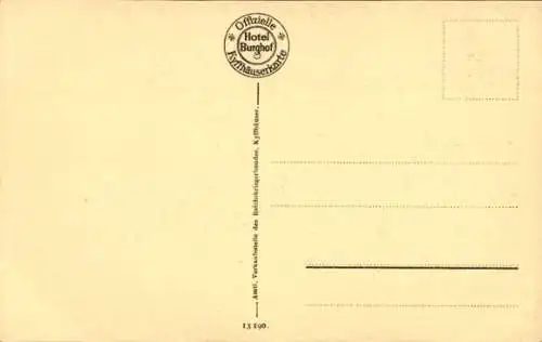 Ak Steinthaleben Kyffhäuserland in Thüringen, Kyffhäuser, Kaiser Wilhelm Denkmal