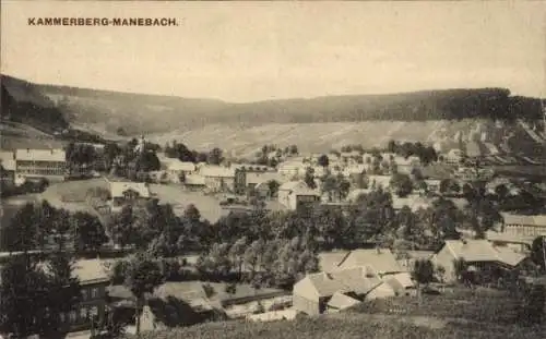 Ak Kammerberg Manebach Ilmenau in Thüringen, Panorama