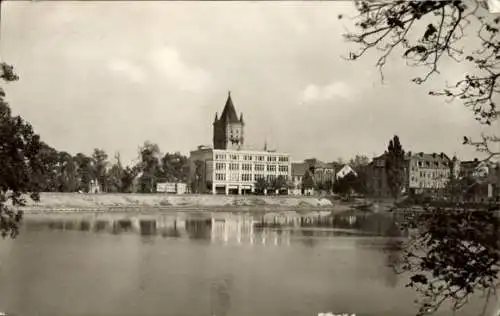 Ak Merseburg an der Saale, Teilansicht