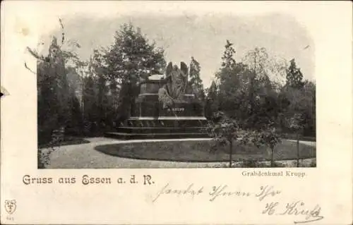 Ak Essen im Ruhrgebiet, Grabdenkmal Krupp