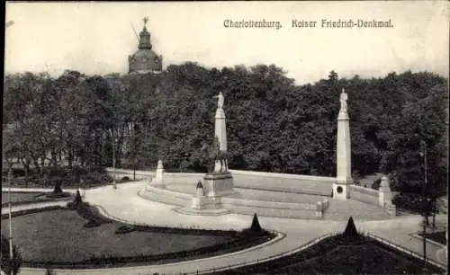 Ak Berlin Charlottenburg, Kaiser Friedrich Denkmal