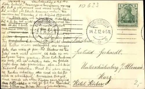 Ak Berlin Charlottenburg, Kaiser Friedrich Denkmal