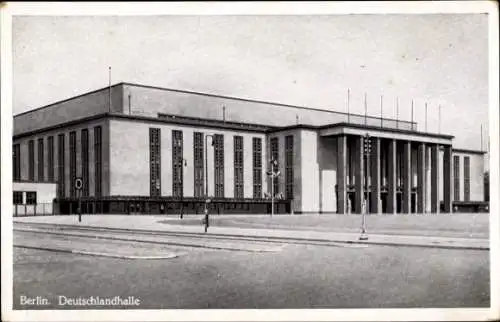 Ak Berlin Charlottenburg Westend, Deutschlandhalle