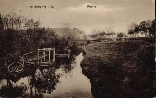 Ak Neukalen in Mecklenburg, Peene, Teilansicht