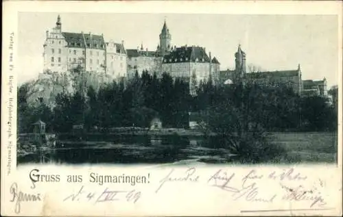 Ak Sigmaringen an der Donau, Schloss