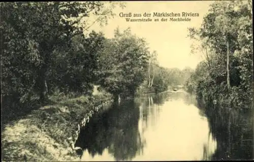 Ak Königs Wusterhausen in Brandenburg, Schenkenländchen, Wasserstraße