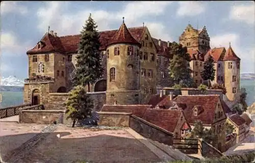 Ak Meersburg am Bodensee, Schloss