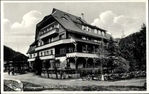 Ak Menzenschwand St. Blasien im Schwarzwald, Erholungsheim