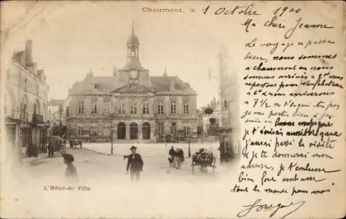 Ak Chaumont Haute Marne, Rathaus