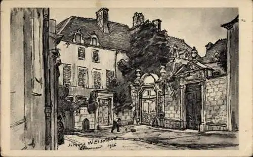 Künstler Ak Weismann, J., Chaumont Haute-Marne, Vieux Hotels