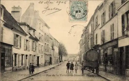 Ak Coulommiers Seine et Marne, Rue de la Ferté sous Jouarre