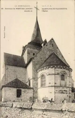 Ak Saint Cyr du Vaudreuil Eure, Kirche