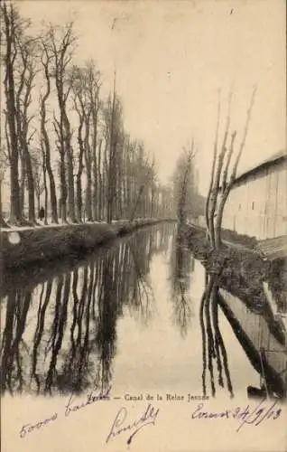 Ak Évreux Eure, Canal de la Reine Jeanne