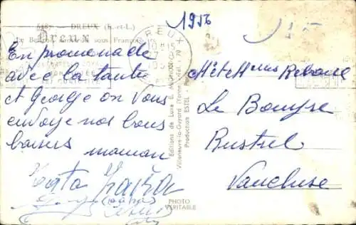 Ak Dreux Eure et Loir, Beffroi