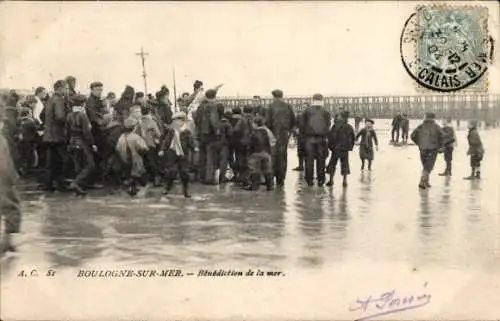 Ak Boulogne sur Mer Pas de Calais, Segen des Meeres