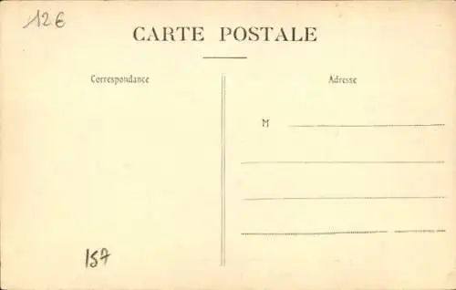 Ak Boulogne sur Mer Pas de Calais, La Porte des Dunes, Straßenbahn 33