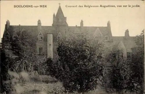 Ak Boulogne sur Mer Pas de Calais, Kloster der Augustinerinnen, Garten