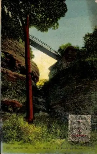 Ak Saverne Zabern Elsass Bas Rhin, Brücke