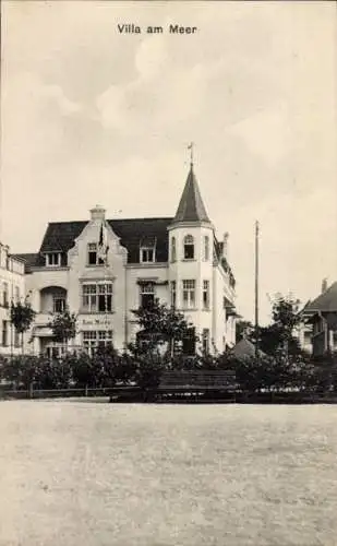 Ak Ostseebad Ahlbeck auf Usedom, Villa am Meer