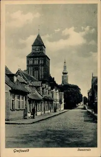 Ak Greifswald in Vorpommern, Domstraße