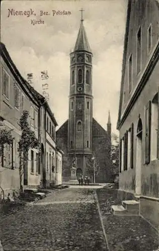 Ak Niemegk im Kreis Belzig in Brandenburg, Kirche