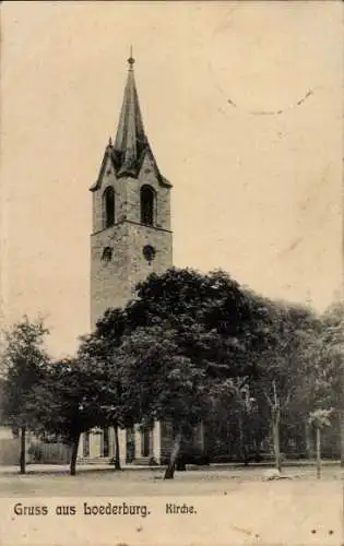 Ak Löderburg Staßfurt im Salzlandkreis, Kirche