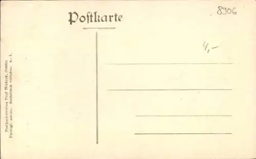 Ak Ostritz in der Oberlausitz Sachsen, Katholische Kirche, Friedhof