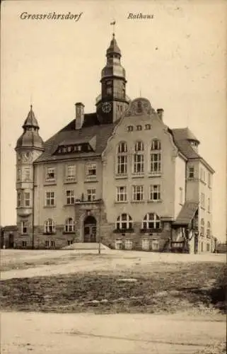 Ak Großröhrsdorf in Sachsen, Rathaus