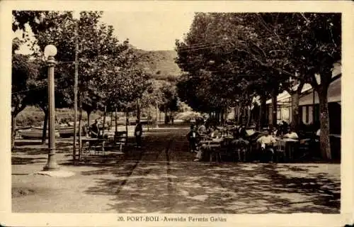 Ak Portbou Port Bou Katalonien, Avenida Fermin Galan