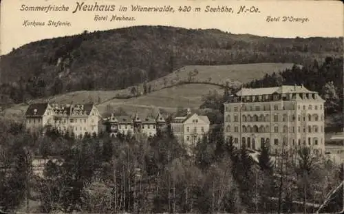 Ak Neuhaus im Wienerwald Weissenbach an der Triesting in Niederösterreich, Kurhaus, Hotels