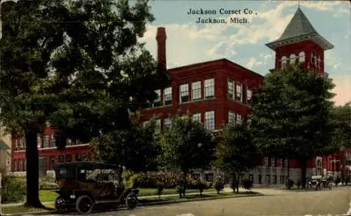 Ak Jackson Michigan USA, Jackson Corset Co.