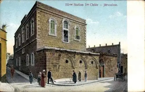 Ak Jerusalem Israel, Station 1. Chûte