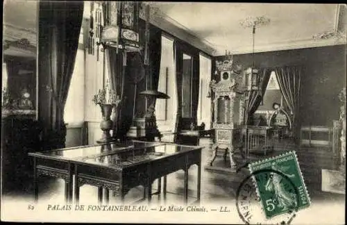 Set von 57 Ak Fontainebleau Seine et Marne