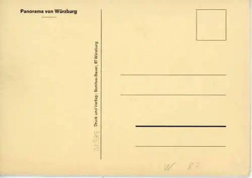 1 Panorama Bild von Würzburg im Umschlag 