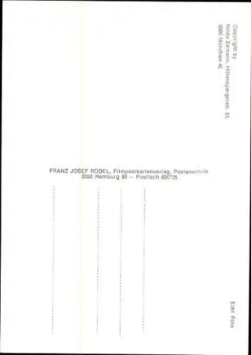 Ak Schauspielerin Maria Wimmer, Portrait, Autogramm