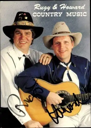 Ak Schauspieler und Sänger Rugy und Howard, Portrait, Autogramm