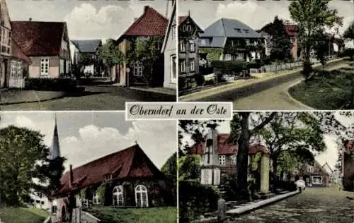 Ak Oberndorf an der Oste, Teilansichten, Kirche