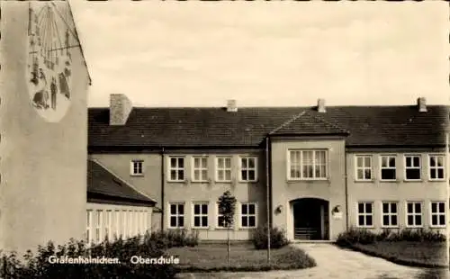 Ak Gräfenhainichen in Sachsen Anhalt, Oberschule Frontal