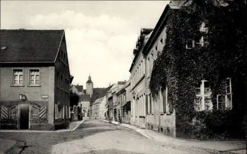 Ak Moorbad Pretzsch an der Elbe Bad Schmiedeberg, Elbstraße Ecke Thälmannstrasse