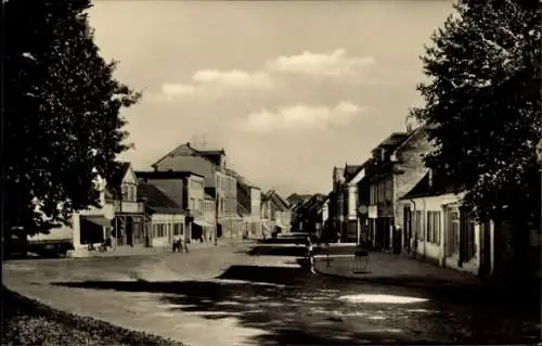 Ak Roßlau an der Elbe Anhalt, Blick auf die Hauptstrasse