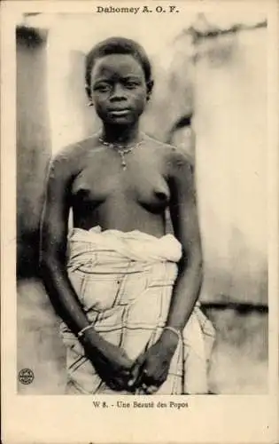 Ak Dahomey Benin, Une Beaute des Popos