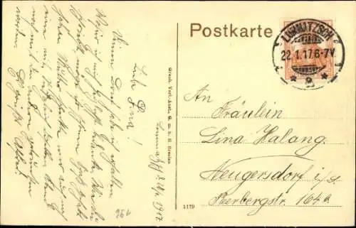 Ak Lommatzsch in Sachsen, Markt, Kirche