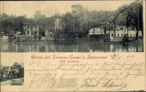 Ak Berlin Zehlendorf, Krumme Lanke, Gasthaus